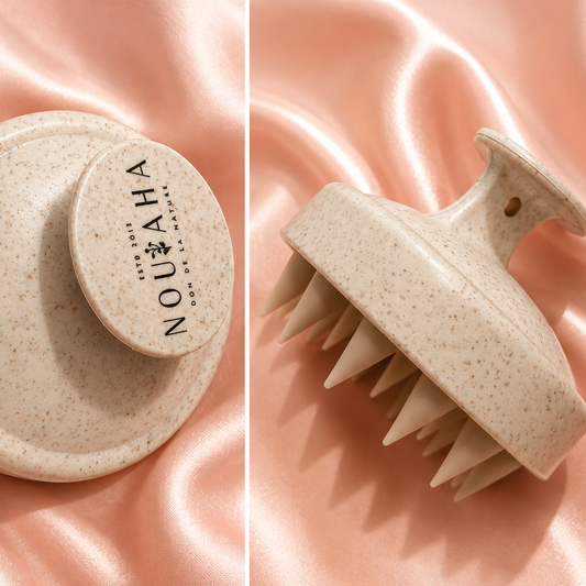 Brosse stimulante cuir chevelu